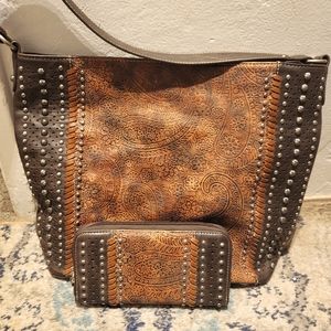 American bling purse and wallet